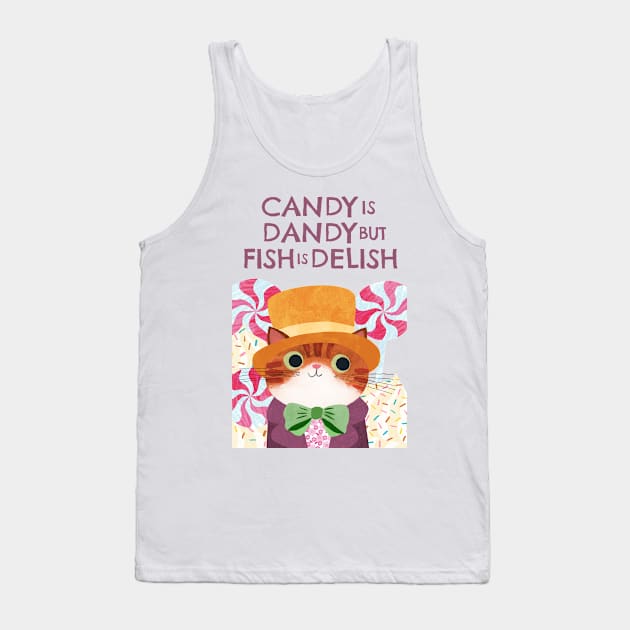 Candy is Dandy Tank Top by Planet Cat Studio